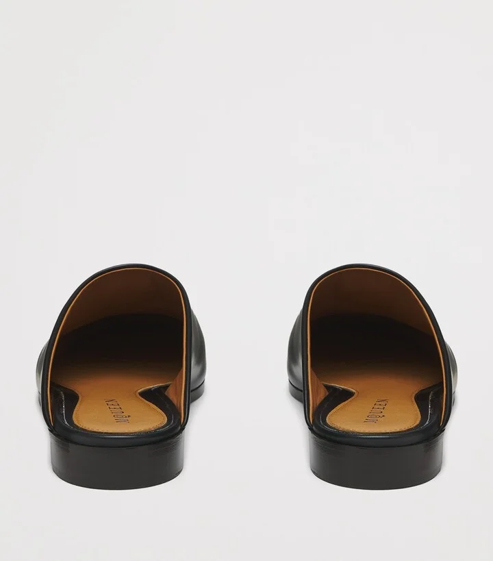 McQueen Leather T-Bar Mules - Image 4