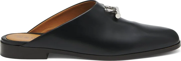 McQueen Leather T-Bar Mules