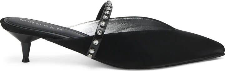 McQueen Nylon Revel Heeled Mules 50