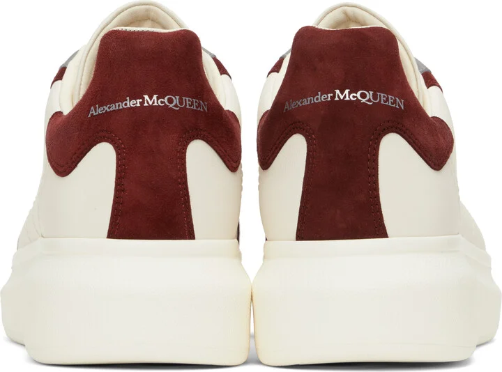 McQueen Off-White & Burgundy Oversized Retro Sneakers - Image 2
