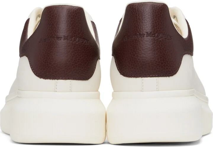 McQueen Off-White & Burgundy Oversized Sneakers - Image 2