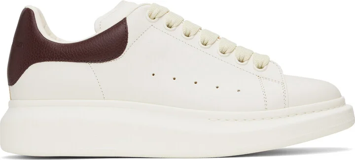 McQueen Off-White & Burgundy Oversized Sneakers