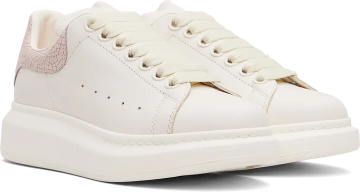 McQueen Off-White & Pink Oversized Sneakers - Image 4