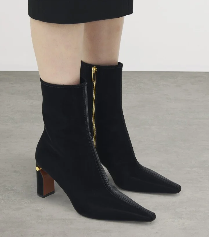 McQueen T-Bar Heeled Ankle Boots 80 - Image 2