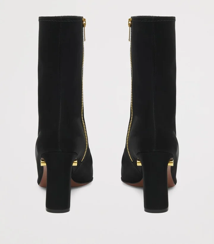 McQueen T-Bar Heeled Ankle Boots 80 - Image 4