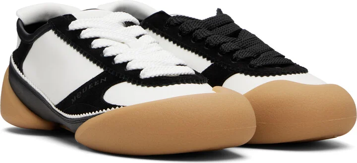 McQueen White & Black Flexion Sneakers - Image 4