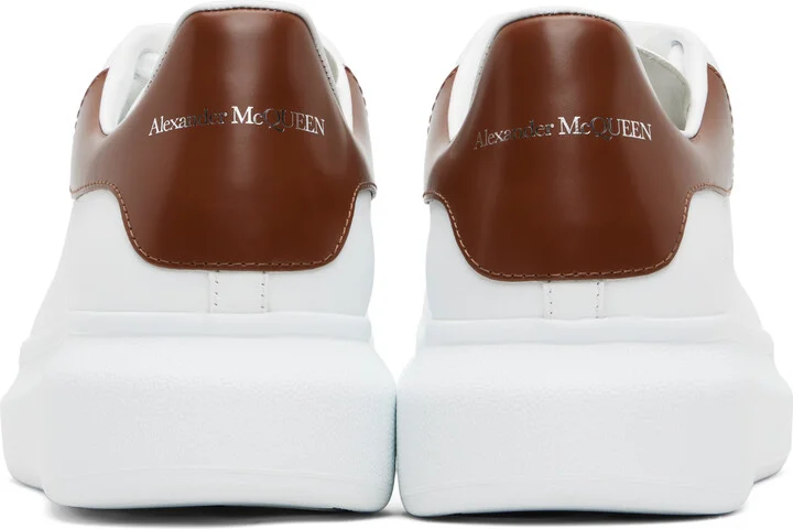McQueen White & Brown Oversized Sneakers - Image 2