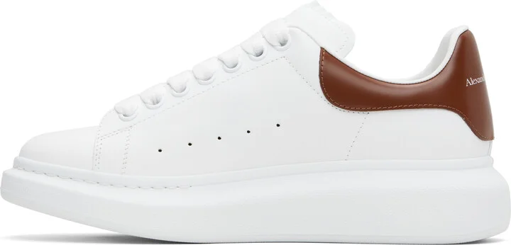 McQueen White & Brown Oversized Sneakers - Image 3