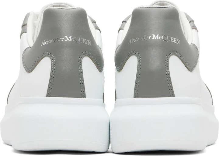 McQueen White & Gray Oversized Retro Sneakers - Image 2