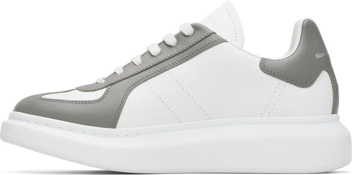 McQueen White & Gray Oversized Retro Sneakers - Image 3