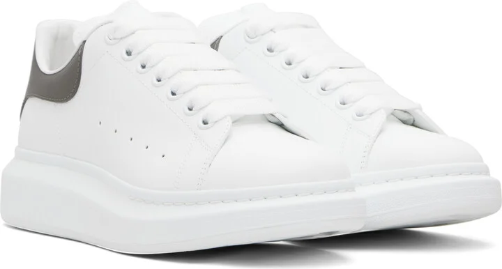 McQueen White & Gray Oversized Sneakers - Image 4