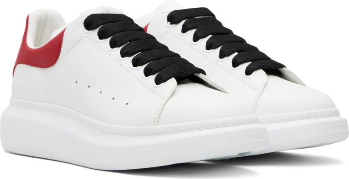 McQueen White & Red Oversized Sneakers - Image 4