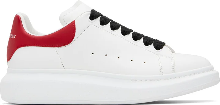 McQueen White & Red Oversized Sneakers