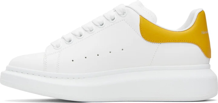 McQueen White & Yellow Oversized Sneakers - Image 3
