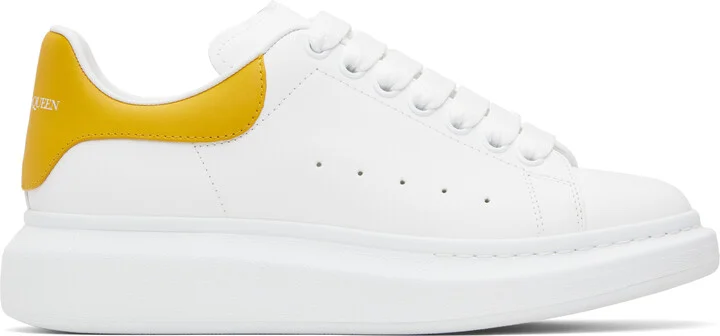 McQueen White & Yellow Oversized Sneakers