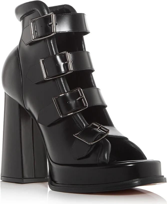 McQueen Women's Caged Buckle Sandals