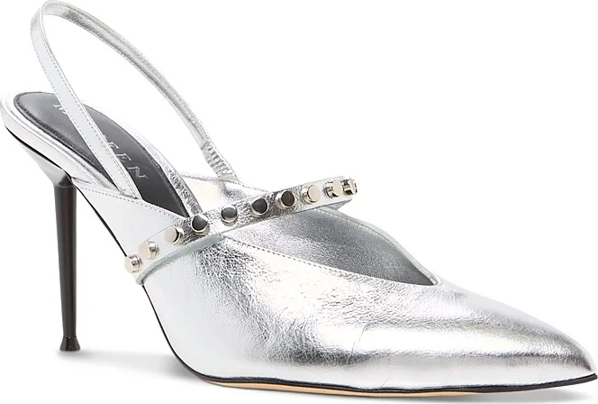 McQueen Women's Leather Slingback Pumps