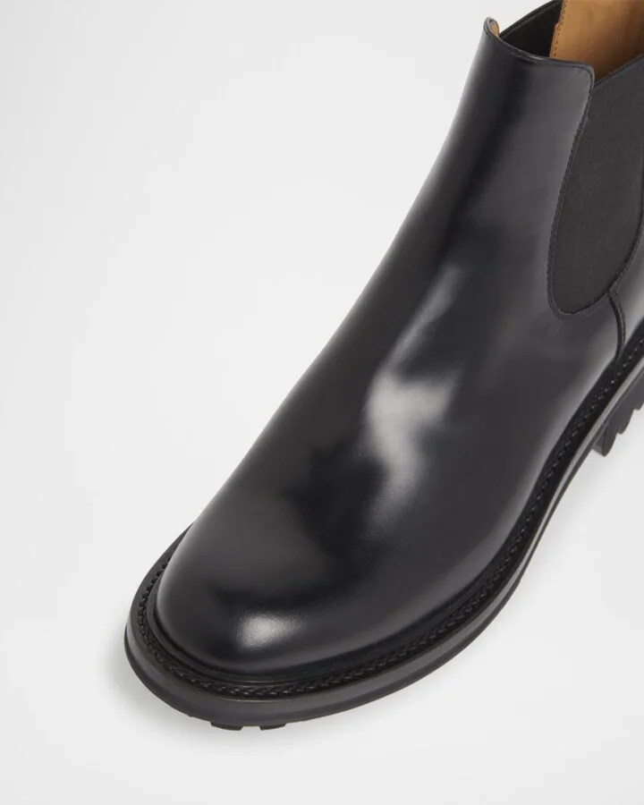 McSween Leather Lug-Sole Chelsea Booties - Image 4