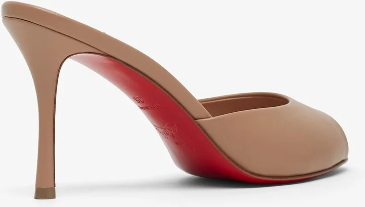 Me Dolly 85 beige leather mules - Image 3