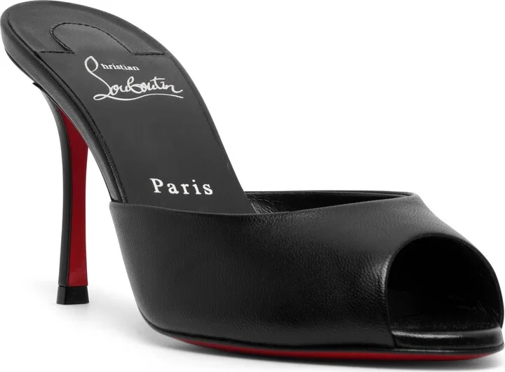 Me Dolly 85 black leather mules - Image 3