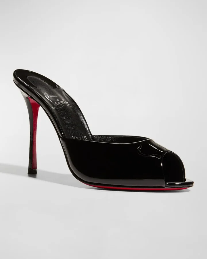 Me Dolly Patent Red Sole Sandals - Image 8