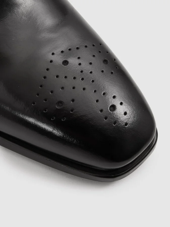 Mead Leather Detail Lace-up Shoes - Image 5