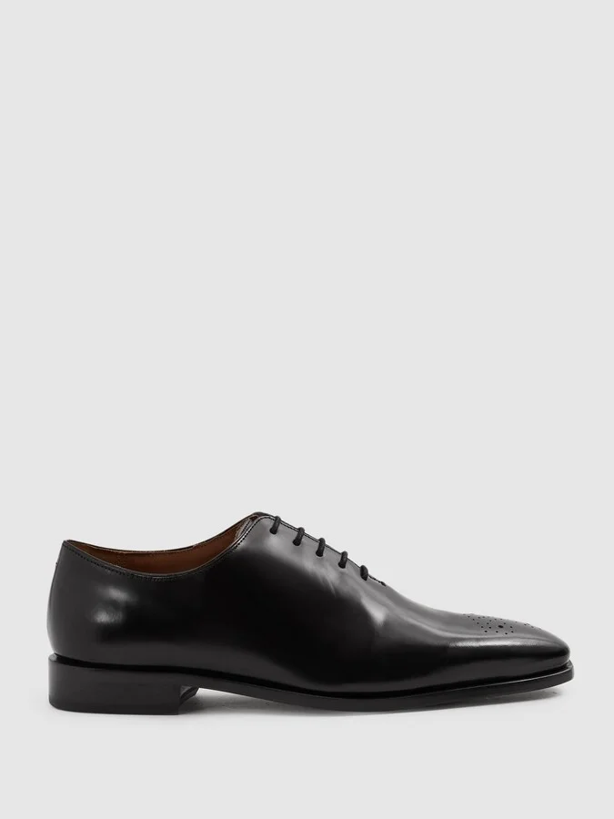 Mead Leather Detail Lace-up Shoes