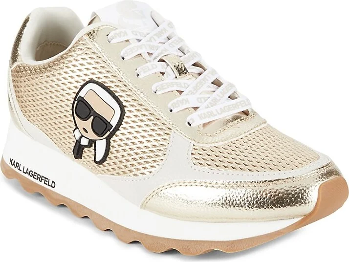 Meade Logo Appliqué Mesh Sneakers - Image 2