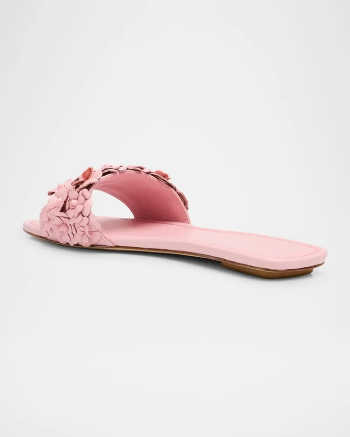 Meadow Flower Leather Slides - Image 5