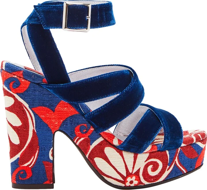 Medal Wedge Moonflower Navy