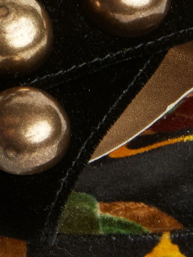 Medal Wedge (With Studs) Scarab Black - Image 4