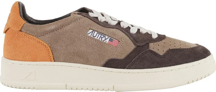 Medalist Color Block Suede Low-Top Sneakers