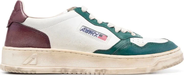 Medalist distressed-finish sneakers