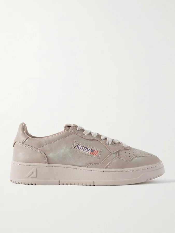 Medalist Distressed Leather Sneakers