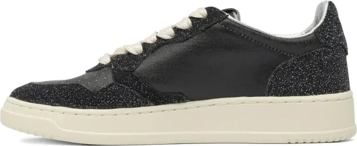 Medalist glitter-detail leather sneakers - Image 3