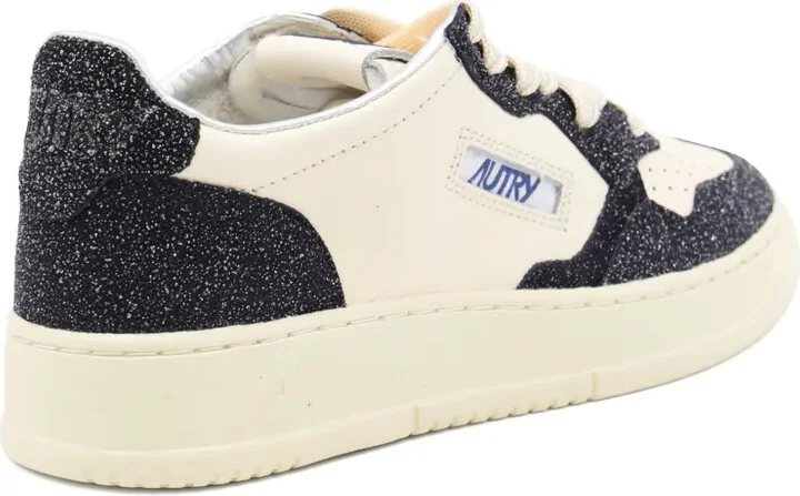 Medalist glitter-panel low-top sneakers - Image 3