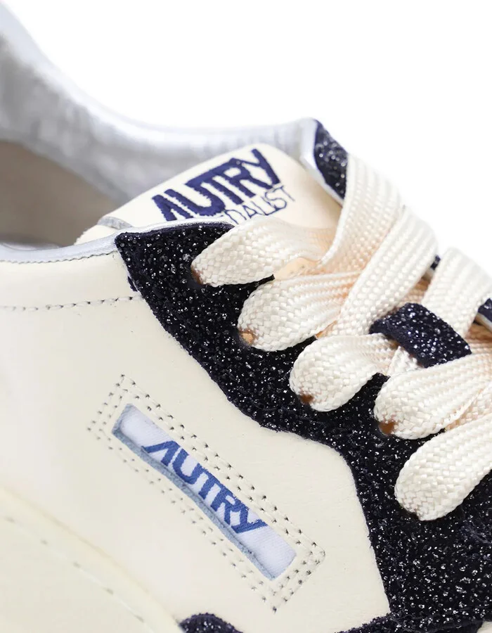 Medalist glitter-panel low-top sneakers - Image 4