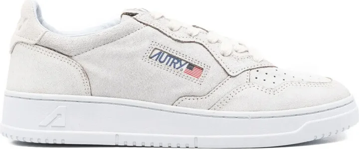 Medalist lace-up leather trainers