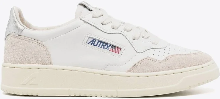 Medalist Leather and Suede Low-Top Sneakers