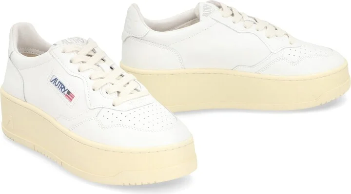 Medalist Leather Platform Sneakers - Image 3