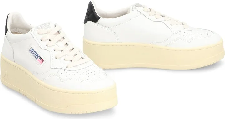 Medalist Leather Platform Sneakers - Image 3