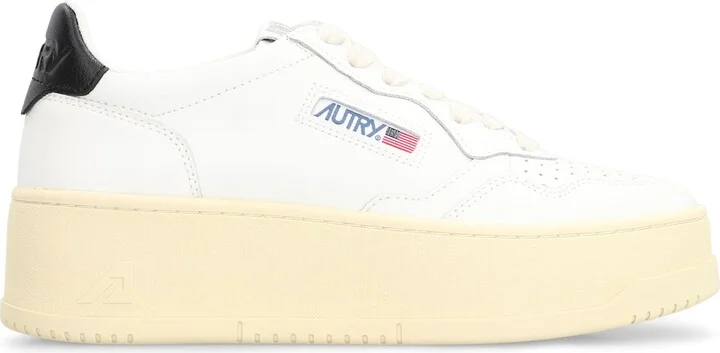 Medalist Leather Platform Sneakers
