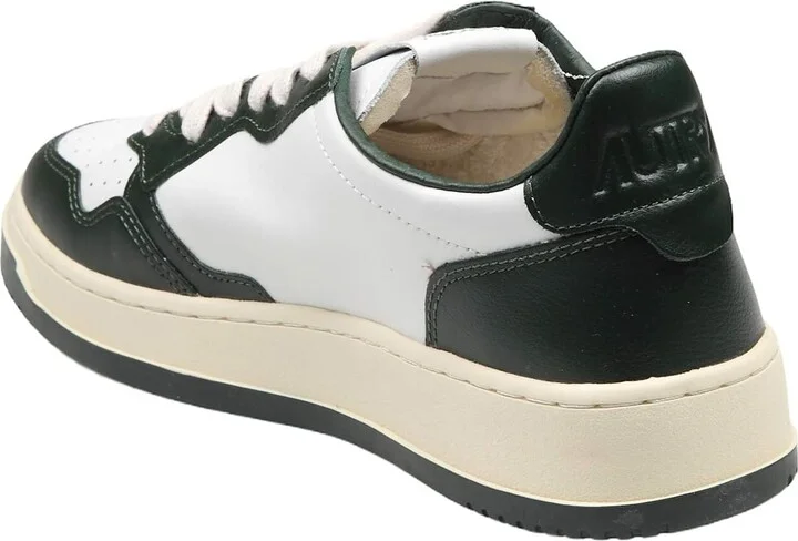 Medalist Leather Sneakers White/green - Image 3