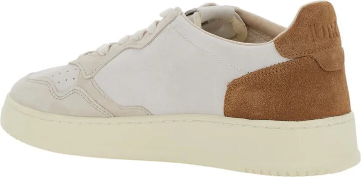 'Medalist Low' Beige Sneaker With Contrasting Back Patch In Leathe Man - Image 3