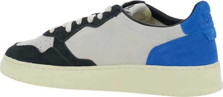 'medalist Low' Blue Sneakers With Contrasting Heel And Inserts In Suede Man - Image 3