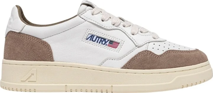 Medalist Low Goat Suede Wht Tobacco