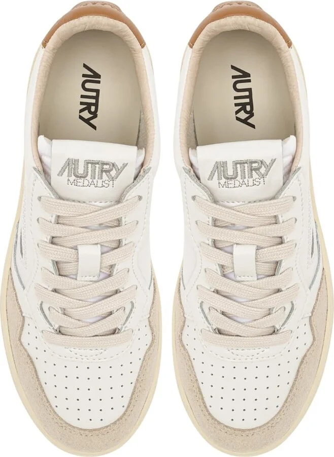 Medalist Low Leat Suede Wht Brnsug - Image 5