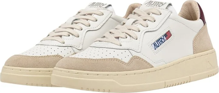 Medalist Low Leat Suede Wht Burgund - Image 2