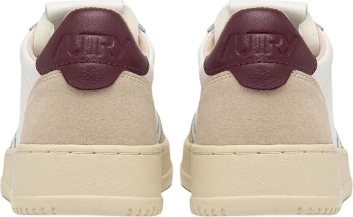 Medalist Low Leat Suede Wht Burgund - Image 3