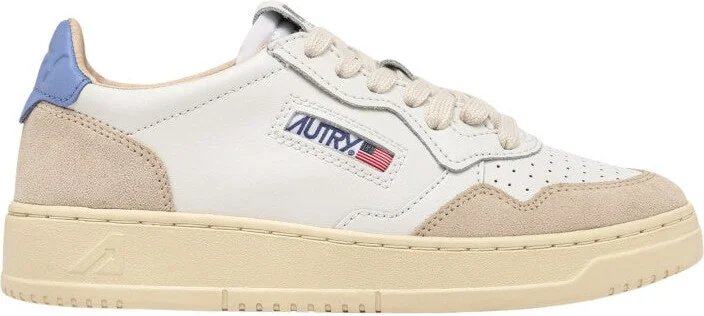 Medalist Low Leat Suede Wht Drblue Sneakers